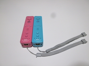 R32【送料無料 動作確認済 即日発送】Wii WiiU リモコン モーションプラス 純正 RVL-036 ピンク ブルー 任天堂
