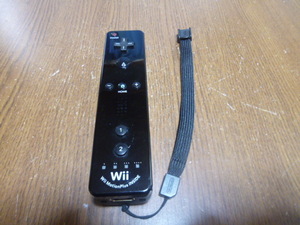 RM16【動作確認済み　送料無料　即日発送】Wii　WiiU リモコン モーションプラス　ストラップ 純正 RVL-036　コントローラ クロ ブラック