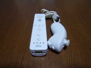 RN099【即日配送 送料無料 動作確認済】Wii リモコン ヌンチャク セット ホワイト 白
