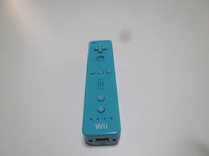 R091【即日配送　送料無料】Wii　リモコン　純正（動作確認済)　青　ブルー　RVL-003　コントローラ
