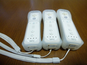 RSJ031【送料無料 即日配送 動作確認済】Wii リモコン ストラップ ジャケット 3個セット ホワイト 白 セット リモコンカバー