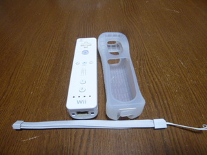 RSJ029【即日配送 送料無料 動作確認済】Wii リモコン ジャケット ストラップ　セット　純正品　RVL-003
