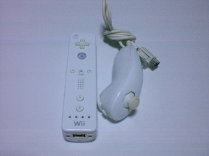 RN015【即日配送 送料無料 動作確認済】Wii リモコン ヌンチャク 白 ホワイト RVL-003 RVL-004 コントローラ