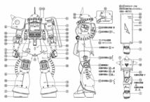 MG 量産型専用ザクII用蛍光水転写式デカール　他社製　ガンダム　ガンプラ　プラモデル_画像2