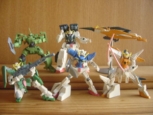 ♯Dif26Hjガンダム00ダブルオーH.G.C.O.R.E.全6種GUNDAMカーボン♂BANDAIバンダイ♀200円〓003067_c