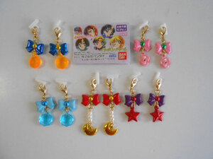 #Kin19IZ Pretty Soldier Sailor Moon earphone charm all 5 kind earrings *BANDAI Bandai *300 jpy =017243_c