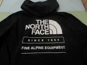 未着用 タグ付き THE NORTH FACE ノースフェイス ハーフドーム バックプリント スウェット パーカー フーディー 黒 正規品 サイズM