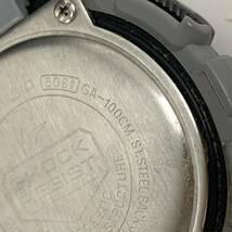 カシオ CASIO G-SHOCK 腕時計 GショックQZ カモフラージュシリーズ GA-100CM ラウンド アナデジ メンズ腕時計 動作未確認 カy4_画像5