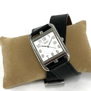 HERMES エルメス CC2.710 ケープコッド メンズレディース腕時計 ケープコッド ドゥブルトゥール 腕時計 ホワイト文字盤 動作未確認 カy4