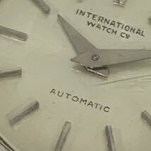 稼働品 IWC 革ベルト劣化有り INTERNATIONAL WATCH CO. AUTOMAT 腕時計 ウォッチ ラウンドフェイス フェイス約1.5cm カy4_画像4