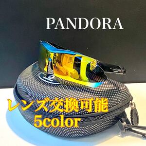 スポーツ偏光サングラスProスカイブルーフレーム釣りドライブスキーサイクリング5カラーレンズつきUV400