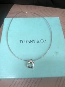  new goods * unused * Tiffany *Tiffany* Cross cho car necklace SV 925*TIFFANY&Co ( long-term keeping goods )