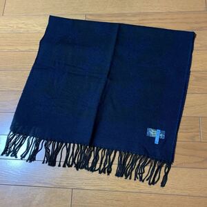 Vivienne Westwood ヴィヴィアンウエストウッド 大判ストール マフラー クリーニング済み オーブロゴ柄 フリンジ