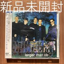 Backstreet boys バックストリート・ボーイズ larger than life ラージャー・ザン・ライフ 国内盤シングル 新品未開封 1_画像1