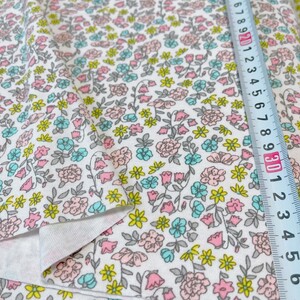 花柄 Tシャツニット 180×55cm ニット生地 布 花 フラワー はぎれ ハギレ ハンドメイド
