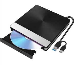 外付け DVDドライブ USB 3.0/Type-C接続 CDドライブ
