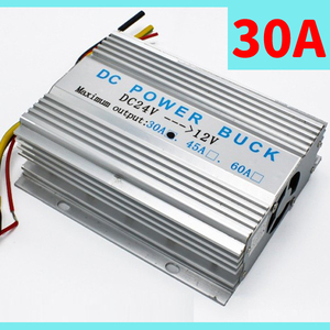 1円～ DC-DC コンバーター 電圧変換器 DC24V→DC12V 30A（360W）冷却ファン付 DCDC デコデコ コンバーター トラック用降圧器