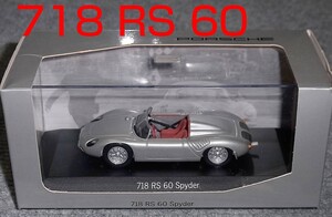 ポルシェ別注 1/43 718 RS 60 SPYDER シルバー PORSCHE スパイダー