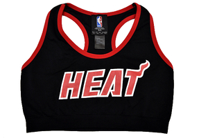 S-9913-2★送料無料★新品★NBA HEAT マイアミ・ヒート★バスケットボール 公式ライセンス ブラック黒色 スポーツウェア ビスチェ Ｓ