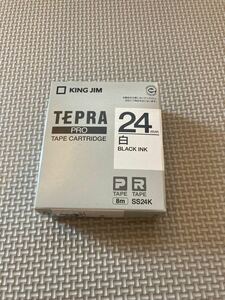 「テプラ」PROテープカートリッジ 強粘着ラベル SS12KW 12mm （白・黒文字）