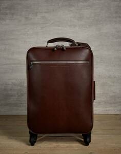 68万 21AW ブルネロクチネリ グレインレザー レザー スーツケース / 2021AW Brunello Cucinelli キャリーバッグ 