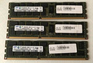 SAMSUNG 24GB（8GBx3）2Rx4 PC3L -10600R-09-10-E1-D2