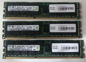 SAMSUNG 48GB（16GB x3）2Rx4 PC3L-12800R-11-11-E2-D3