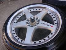 絶版！希少！RAYS レイズ NISMO ニスモ LM-GT3 18インチ 8J OFF+32 5H PCD114.3 225/40R18 センターキャップ付！4本 シルビア ステージア_画像3