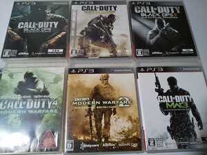 PS3 コールオブデューティ 6本セット ブラックオプス アドバンスド モダンウォーフェア