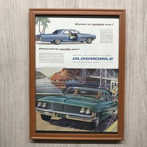 ◆即決◆1962年(昭和37年) OLDSMOBILE オールズモビル ダイナミック88【B4-1513】アメリカ ビンテージ雑誌広告【B4額装品】当時物 ★同梱可