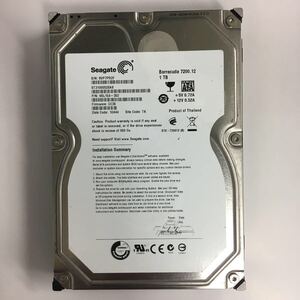 ハードディスク HDD 外付け 1TB 電源投入82回 使用時間11707