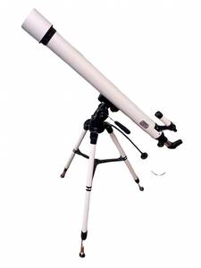 天体望遠鏡 ASTRONOMICAL TELESCOPE D=80mm、F=1000mm 三脚/レンズ付き