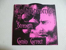 COMIN' CORRECT / STRENGTH / NO COMPROMISE■'98年USオリジナル盤７”ep ニューヨークハードコア NYHC_画像1