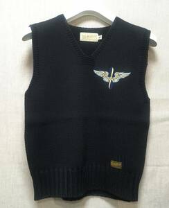 期間限定送料無料★定価\38,500☆正規TOYS McCOY(トイズマッコイ)MILITARY KNIT VEST【RED CROSS WING & STAR】刺繍パッチ