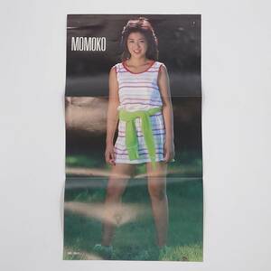 * [ подлинная вещь включение в покупку возможно ] журнал дополнение постер Kikuchi Momoko .. прекрасный ... Showa *