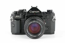 06280cmrk Canon A-1 + New FD 50mm F1.4 MF一眼レフ フイルムカメラ 標準レンズ FDマウント_画像1
