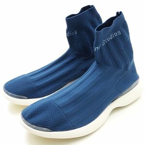 B01437 新品 18SS Acne Studios/アクネ ストゥディオズ Tristan As ニットソックススニーカー 41 ブルー