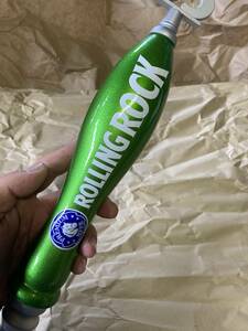 ☆B.B-ART☆ ビアサーバーノブ　ROLLING ROCK 新品　コレクション　シフトノブ加工　ガレージアイテム　USA　アメ雑