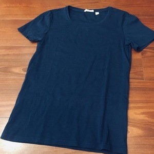 【ユニクロ】カットソー　size/ M　ネイビー　コットン　UNIQLO