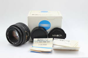 【元箱付き】 ミノルタ Minolta New MD 50mm F1.7 レンズ 53031
