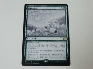 MTG 美品 【新緑の命令（スケッチ）】 （レア） MH2 日 9枚迄