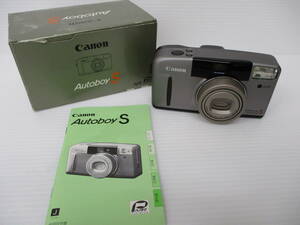 【1-202】Canon キャノン AutoboyS オートボーイ ZOOM 38-115mm 1:3.6-8.5 フィルムカメラ コンパクトカメラ