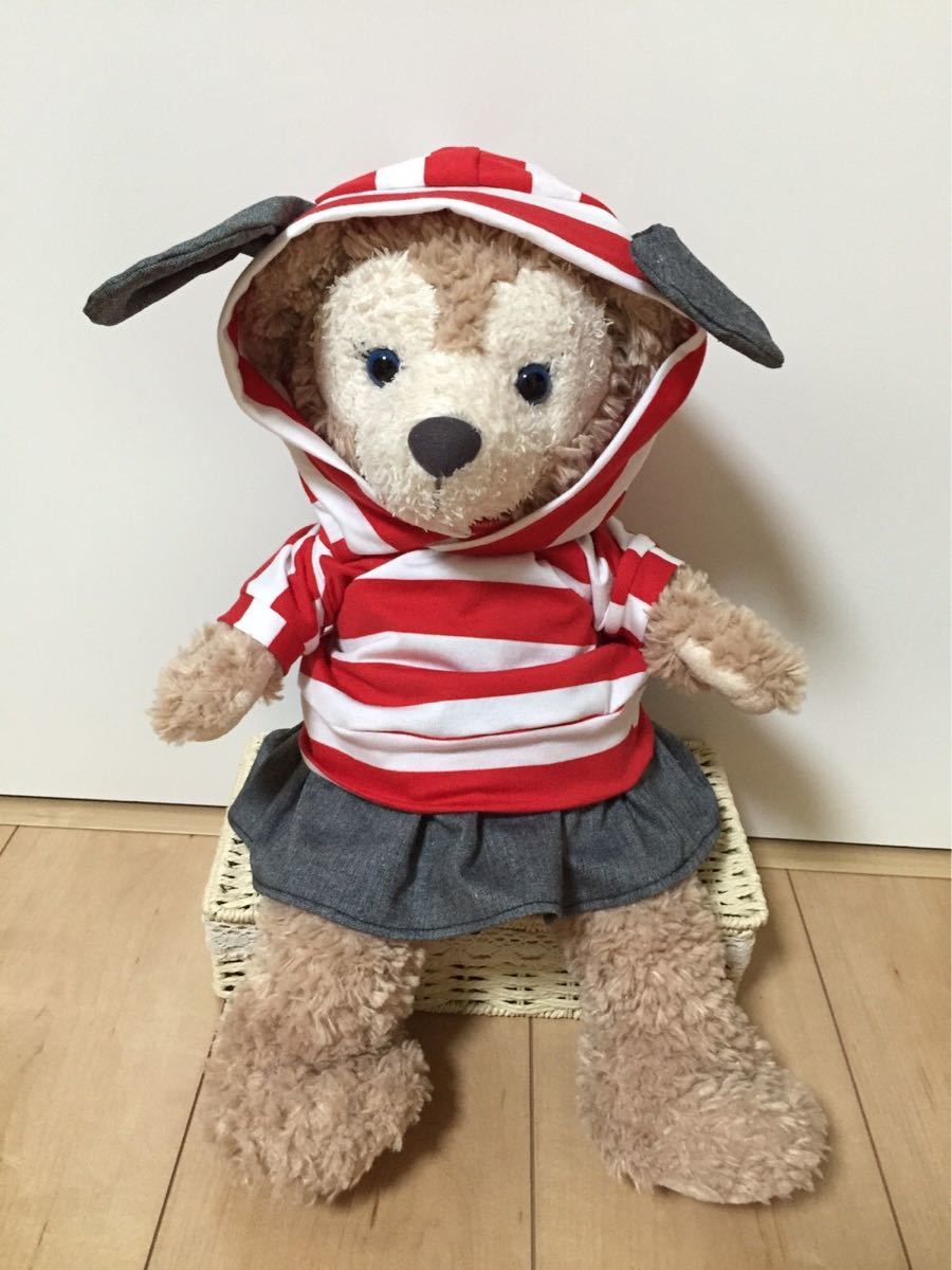★Shelly May ★Costume★S size★Bunny ear hoodie set★Red★Handmade★★Stella Lou★, character, disney, shellie may