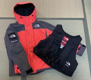 20ss supreme north face RTG jacket + vest 赤 S 21aw 2021aw マウンテンパーカー box logo hooded sweatshirt nike air force 1 dunk sb