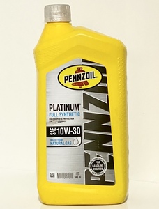 Pennzoil Platinum 10W-30 フル シンセティック エンジン オイル 946ml (≠ 1L) 