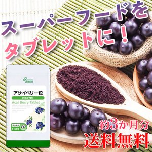 【リプサ公式】 アサイベリー粒 約3か月分 T-603 サプリメント サプリ 健康食品 送料無料