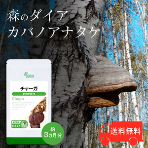 【リプサ公式】 チャーガ(カバノアナタケ) 約3か月分 C-127 サプリメント サプリ 健康食品 送料無料