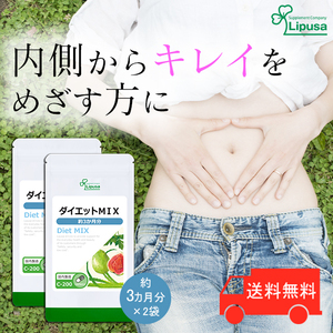 【リプサ公式】 ダイエットMIX 約3か月分×2袋 C-200-2 サプリメント サプリ 健康食品 ダイエット 送料無料