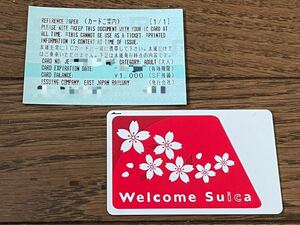 【JR東】welcome Suica リファレンスペーパー付！ コレクション用 販売箇所限定品