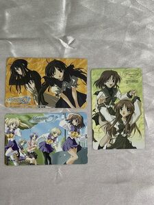 ◆◇Memories Off & Memories Off 2nd テレホンカード3枚セット メモリーズオフ◇◆
